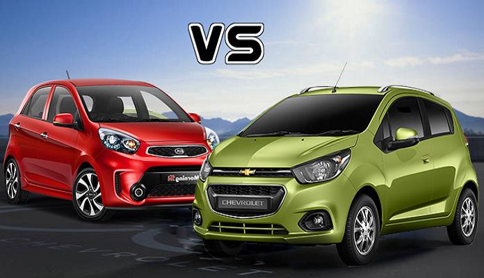 So sánh ngoại thất Kia Morning và Chevrolet Spark